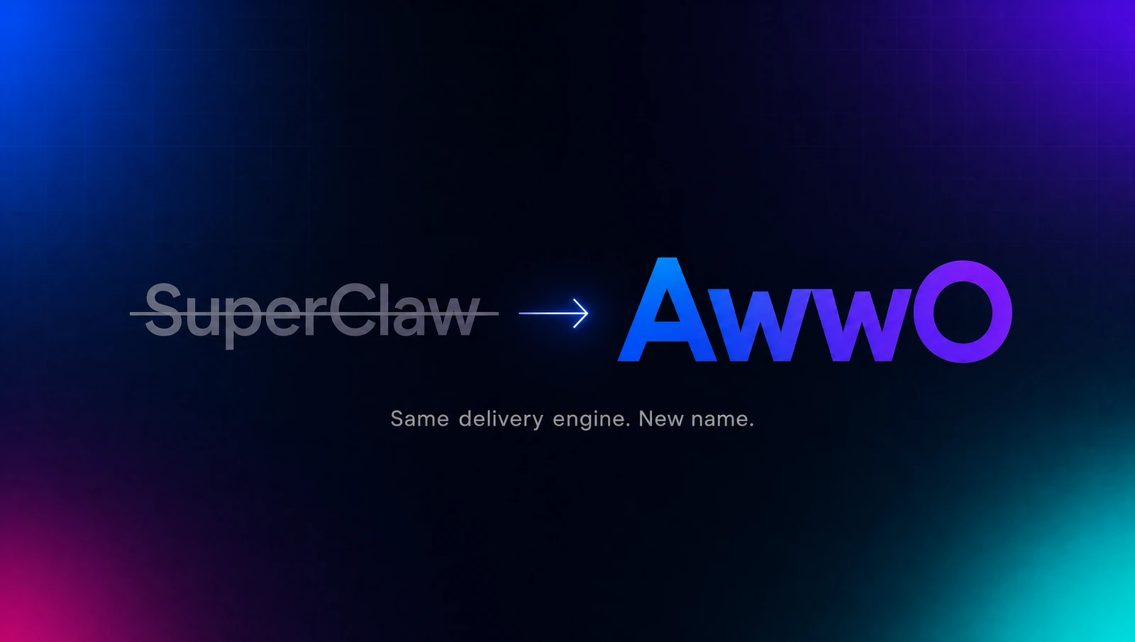 SuperClaw 更名为 AwwO